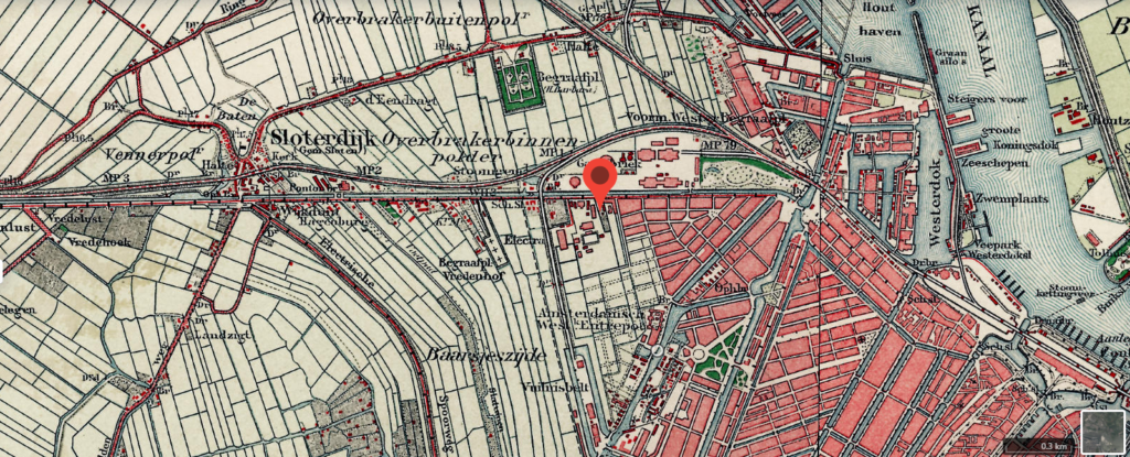 Locatie SDW van 1910 tot 1920